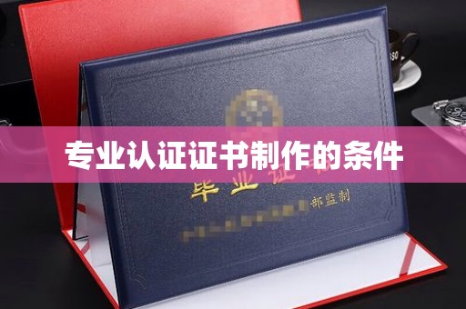 峰峰矿区专业认证证书制作的条件