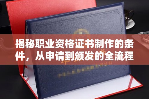 峰峰矿区揭秘职业资格证书制作的条件，从申请到颁发的全流程解析