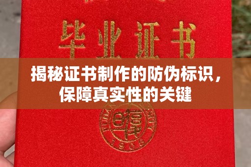 峰峰矿区揭秘证书制作的防伪标识，保障真实性的关键