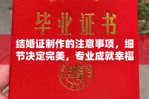 峰峰矿区结婚证制作的注意事项，细节决定完美，专业成就幸福