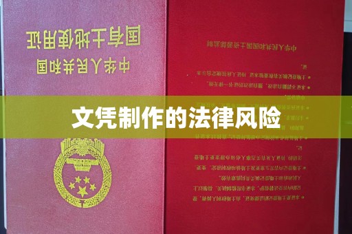 峰峰矿区文凭制作的法律风险