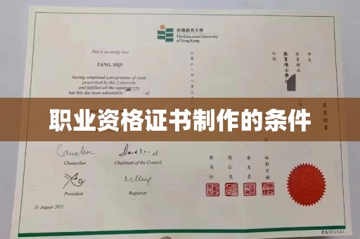 峰峰矿区职业资格证书制作的条件