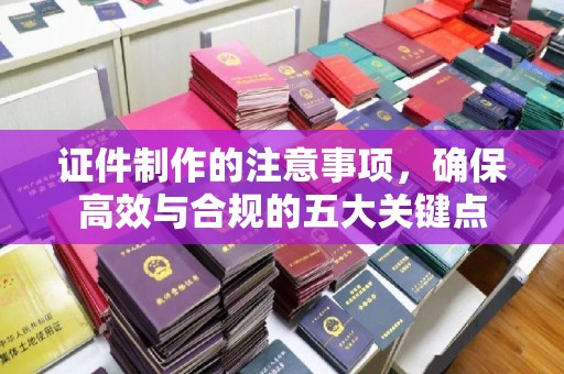 峰峰矿区证件制作的注意事项，确保高效与合规的五大关键点